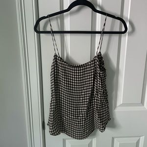 Reformation checkered Atticus tank top
